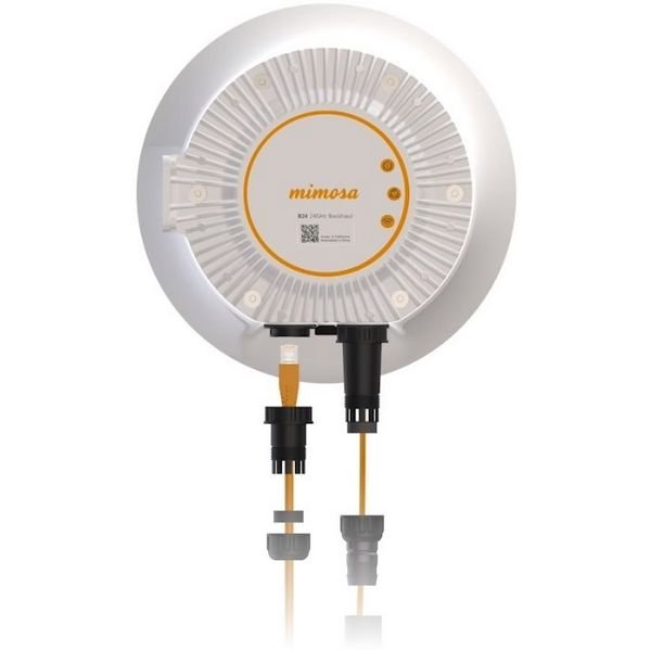 B24, Mimosa 24GHz 33 dBi 1.5Gbps capable Unlicensed PTP Backhaul End with GPS Sync, Integrated Antenna, 56V PoE Injector, Smart Mounting Bracket and Pipe Clamps - Vertexhub Shop