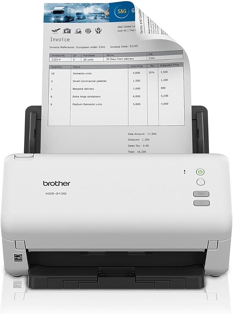 Brother ADS-3100 Desktop Document Scanner - Vertexhub Shop-Brother