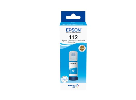 Epson 112 EcoTank Pigment Cyan Ink Bottle - Vertexhub Shop