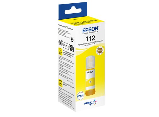 Espon 112 EcoTank Pigment Yellow Ink Bottle - Vertexhub Shop