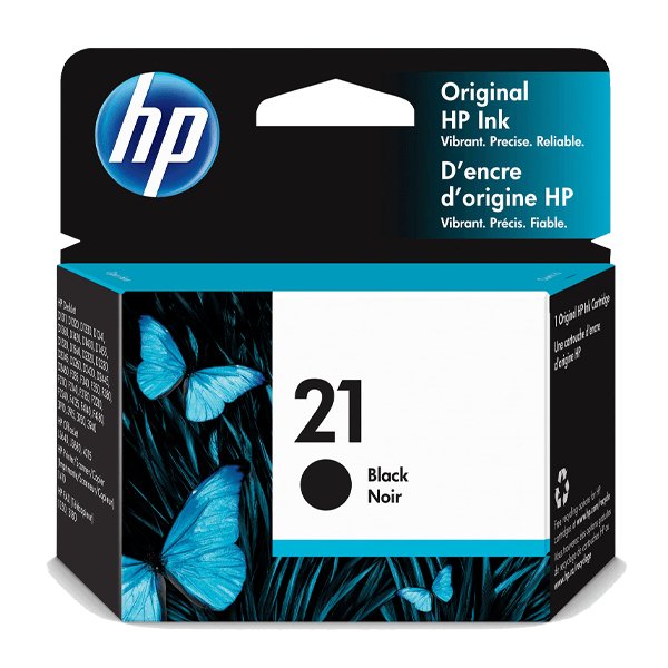 HP 21 Black Original Ink Cartridge - Vertexhub Shop-HP