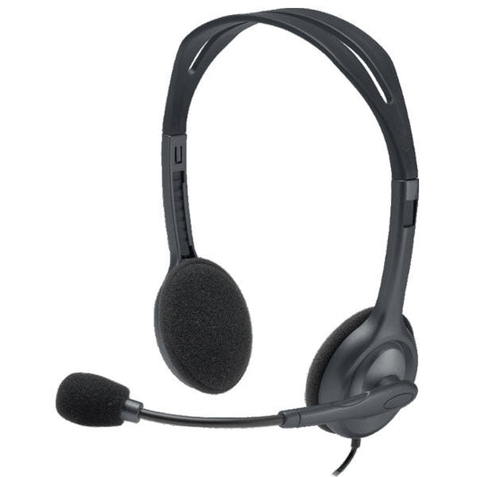 LOGITECH Stereo Headphones H111 - Black (3.5 MM JACK) - Vertexhub Shop-Logitech