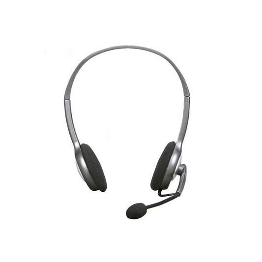 Logitech Stereo Headset H110 - Grey (2*3.5 MM JACK) - Vertexhub Shop-Logitech