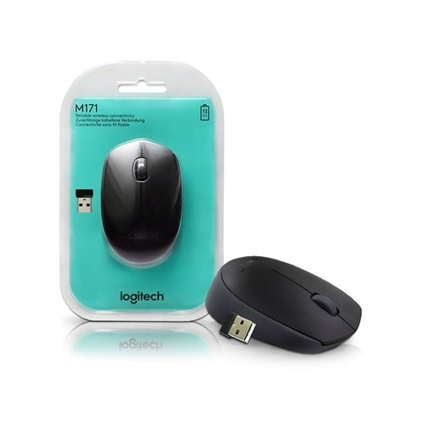 Logitech Wireless Mouse M171 – Black - Vertexhub Shop-Logitech
