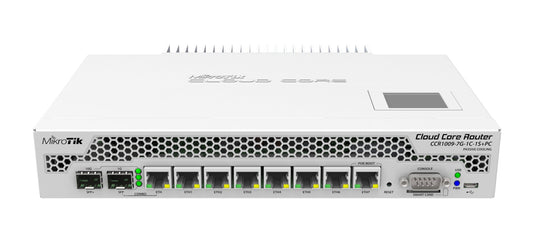 MikroTik CCR1009-7G-1C-1S PC Cloud Core Router with Passive Cooling - Vertexhub Shop-mikrotik