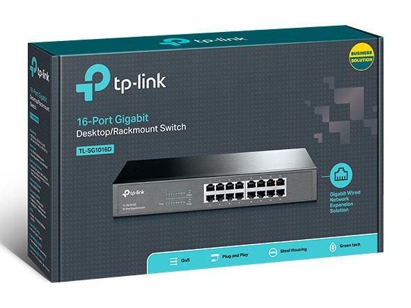 TP-Link 16-Port 10/100/1000Mbps Gigabit Desktop/Rackmount Switch - TL-SG1016D - Vertexhub Shop