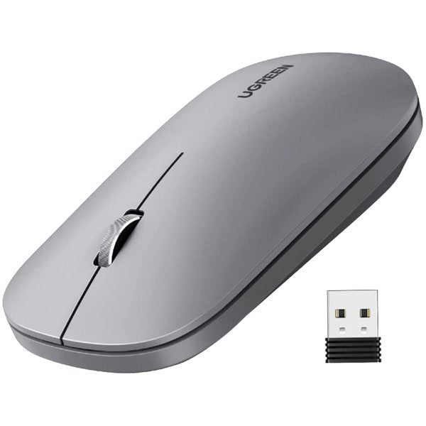 UGREEN Portable Wireless Mouse (Without Battery) - Grey - Vertexhub Shop