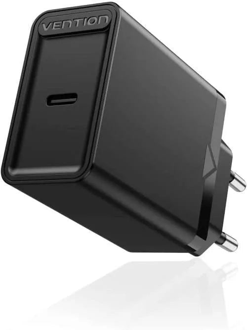 Vention 1-port USB Wall Charger(18W) UK-Plug Black - Vertexhub Shop-vention