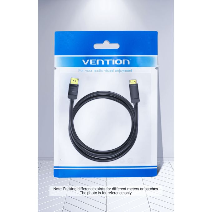 Vention DisplayPort to HDMI Cable 2M Black - Vertexhub Shop-vention