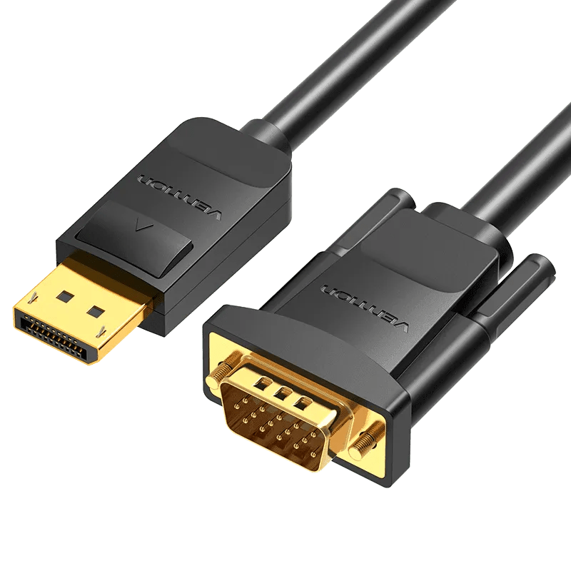 Vention DisplayPort to VGA Cable 1.5M Black - Vertexhub Shop-vention