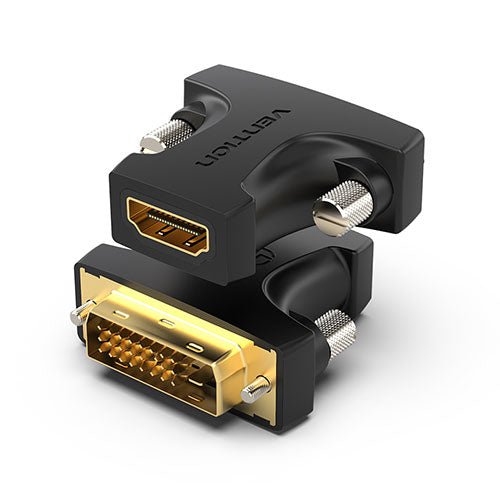 Vention DVI(24+1) Male to HDMI Female Adapter Black - Vertexhub Shop-vention