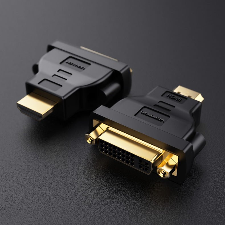 Vention HDMI DVI Bi-Directional Adapter Black - Vertexhub Shop-vention
