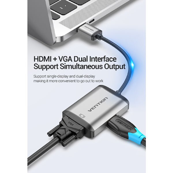 Vention HDMI to HDMI+VGA Converter - Vertexhub Shop
