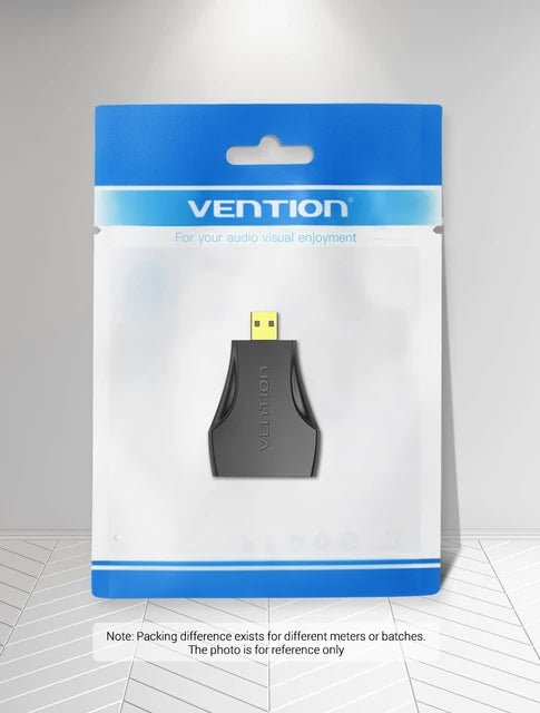 Vention Micro HDMI Male to HDMI Female Adapter Black - Vertexhub Shop-vention