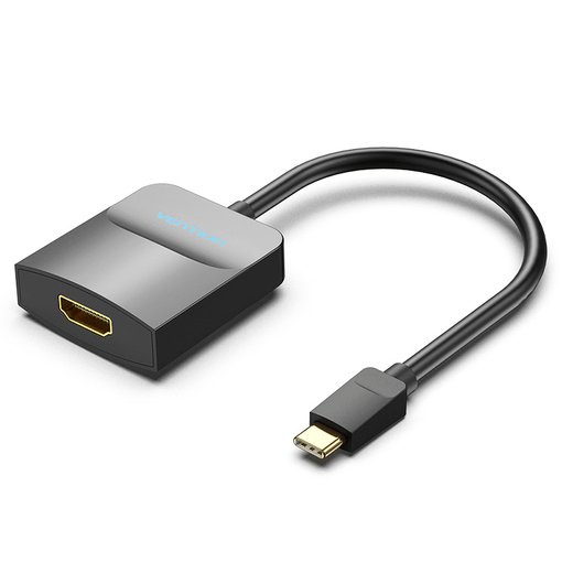 Vention Type-C to HDMI Adapter 0.15M Black ABS Type - Vertexhub Shop-vention