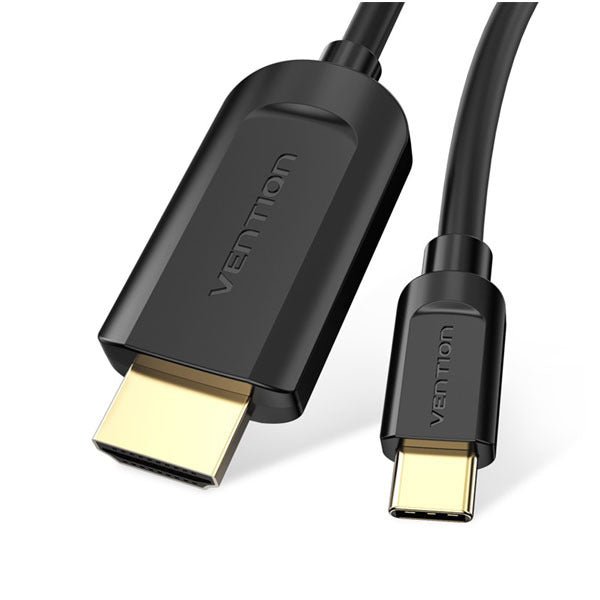 Vention Type-C to HDMI Cable 2M Black - Vertexhub Shop-vention