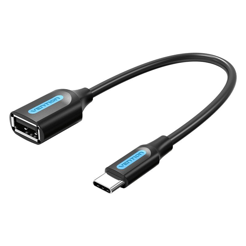 Vention USB C Male to USB 2.0 A Female OTG cable 0.15M Black PVC Type - Vertexhub Shop-vention