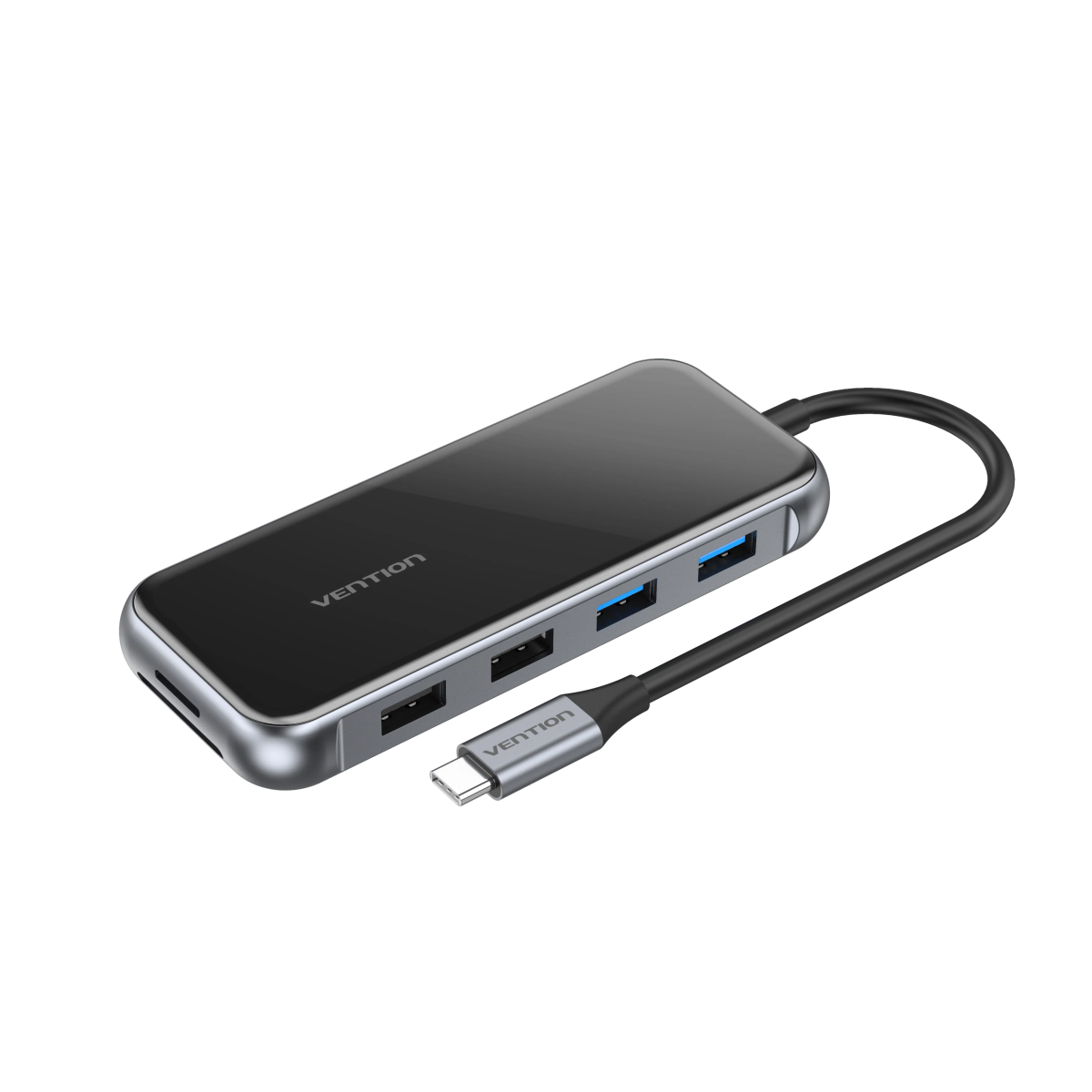 Vention USB-C MULTI-FUNCTIONAL 10 in 1 DOCKING STATION TYPE C to HDMI/ VGA/USB3.0*2/USB2.0*2/RJ45/TF/SD/PD (87W) Docking Station 0.15M Gray Mirrored Surface Type - Vertexhub Shop-vention