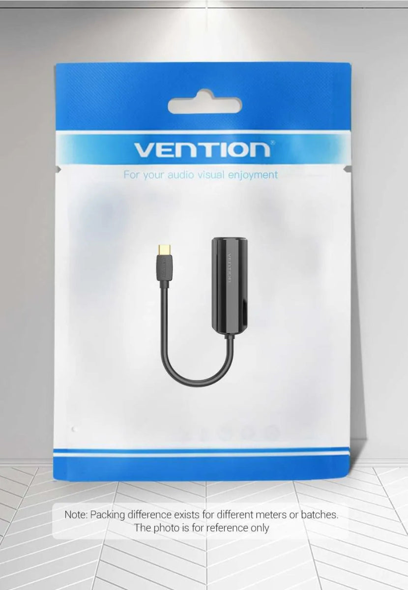 Vention USB-C to 100M Ethernet Adapter 0.15M Black - Vertexhub Shop-Vertexhub Shop