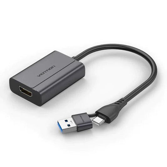 Vention USB-C + USB-A To HDMI Adapter 0.15 Meters - Vertexhub Shop-vention