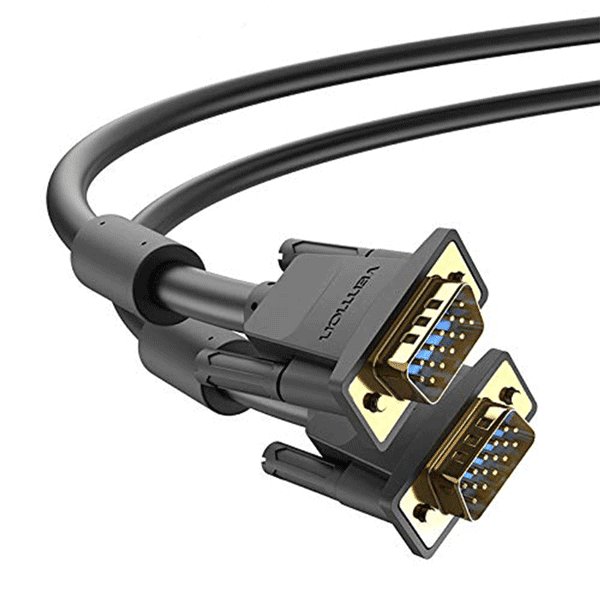 Vention VGA(3+6) Male to Male Cable with ferrite cores 1.5M Black - Vertexhub Shop-vention